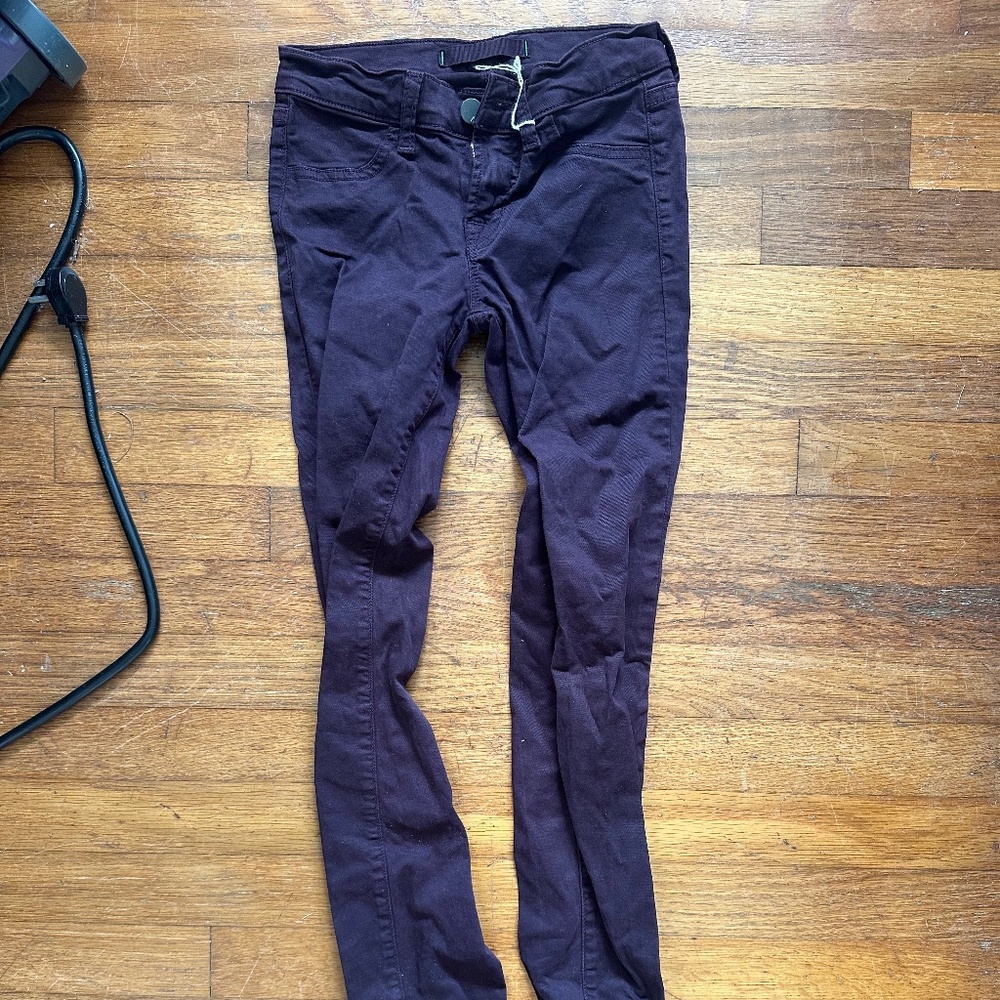 J Brand Girl's Deep Plum Jeans